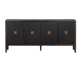 Amir Sideboard 4 Doors Black
