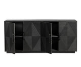Bryce Sideboard 4 Doors Black