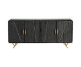 Maven 4 Doors Sideboard Black