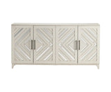 Priscilla 4 Doors Sideboard White & Mirrored