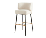 Aria Bar Stool Boucle Ivory