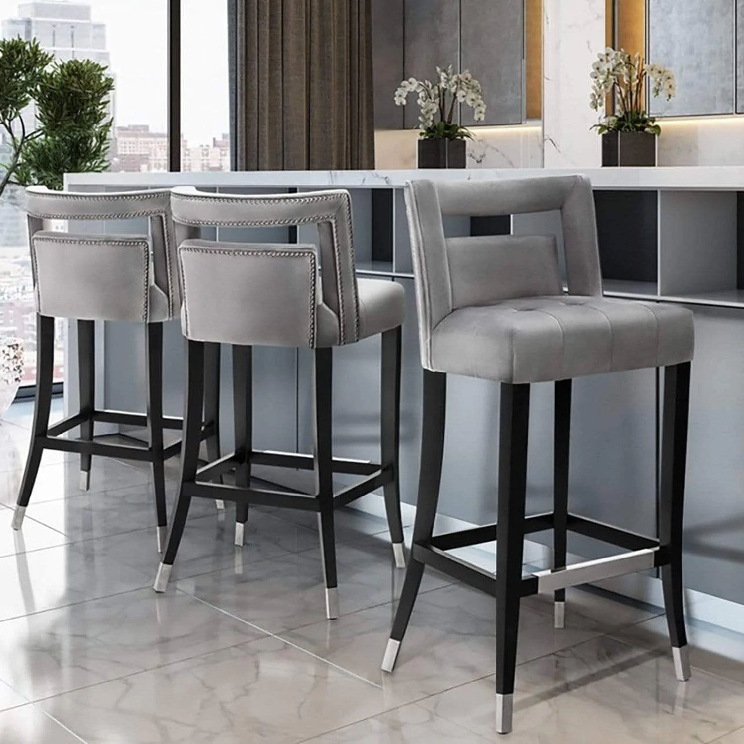 Bella Counter Stool Grey
